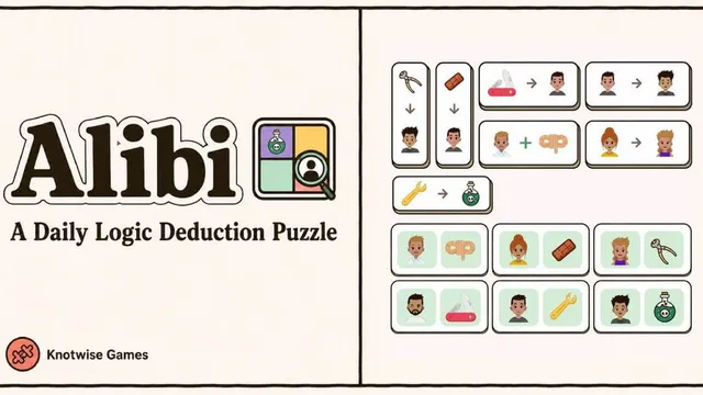 Alibi official game page captured in a desktop browser