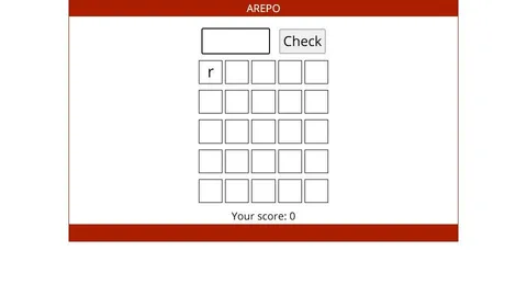 'Arepo' game in progress