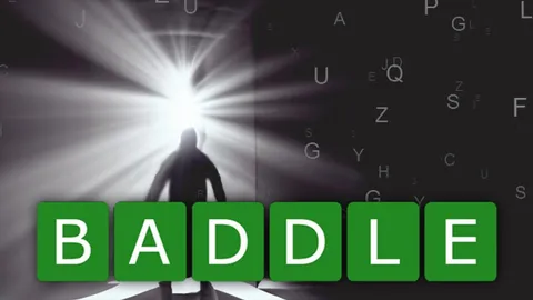 Baddle official game page captured in a desktop browser