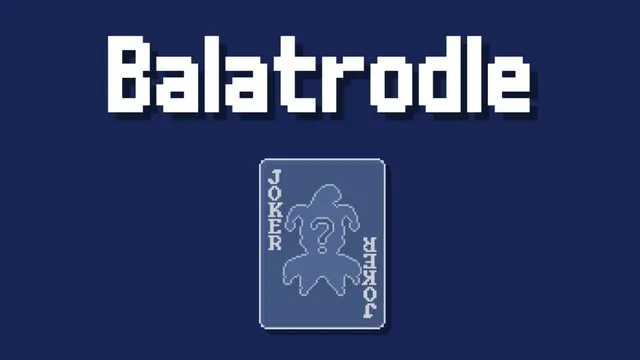 Balatrodle official game page captured in a desktop browser