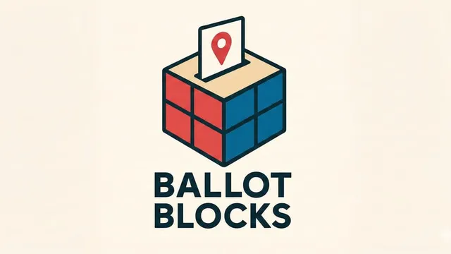 Ballot Blocks official game page captured in a desktop browser