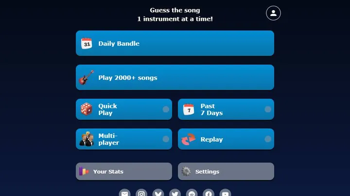 Bandle official game page captured in a desktop browser
