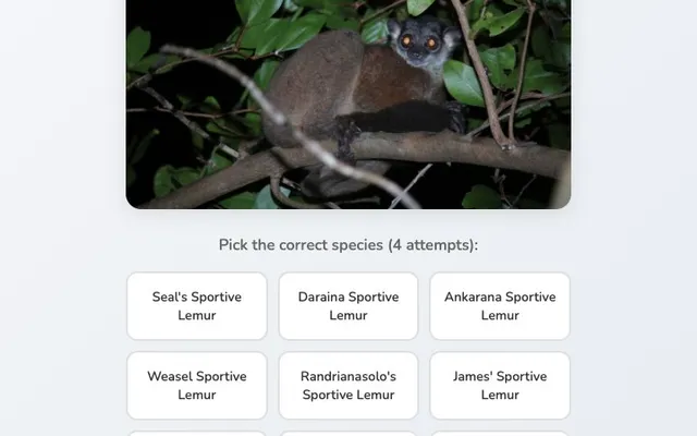 'Beat Darwin' game in progress