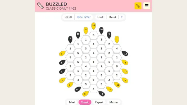 Buzzled official game page captured in a desktop browser
