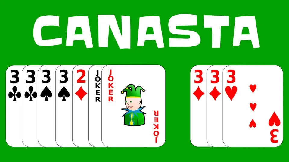 Canasta official game page captured in a desktop browser