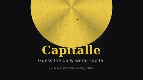 Capitalle official game page captured in a desktop browser