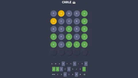 Carle official game page captured in a desktop browser