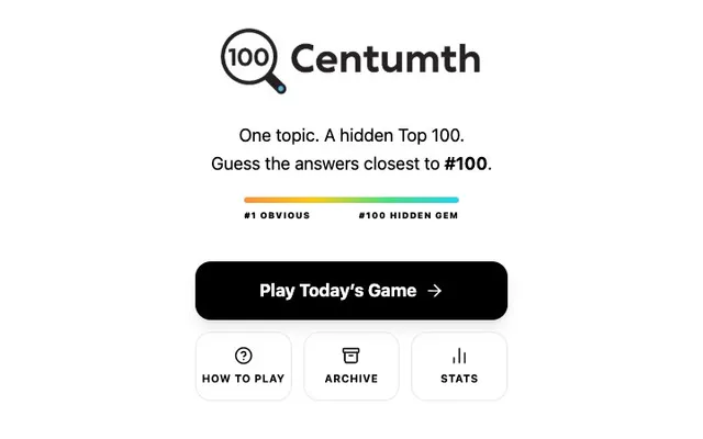 'Centumth' game in progress