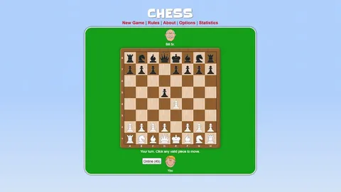 Chess official game page captured in a desktop browser