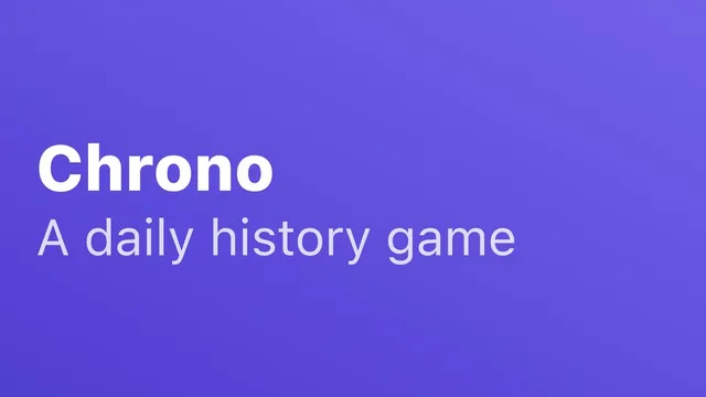 Chrono USA official game page captured in a desktop browser