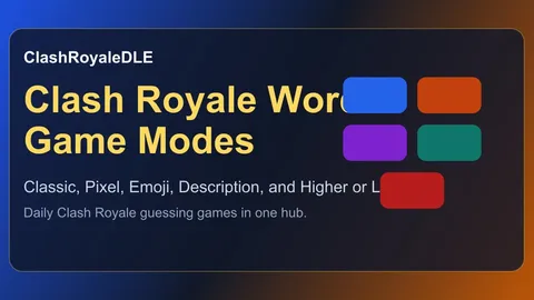 ClashRoyaleDLE official game page captured in a desktop browser