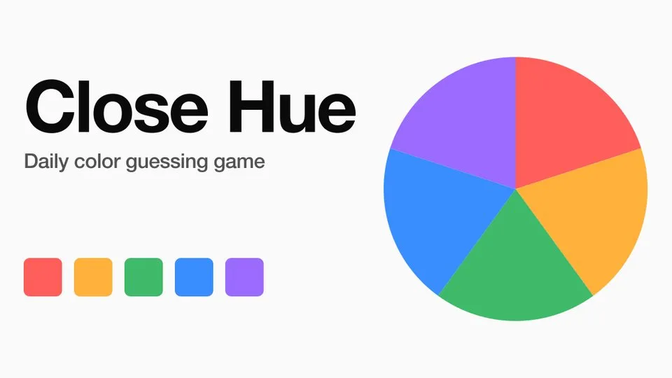 Close Hue official game page captured in a desktop browser