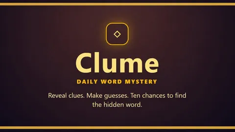 Clume official game page captured in a desktop browser