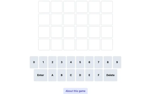 'Colorle' game in progress