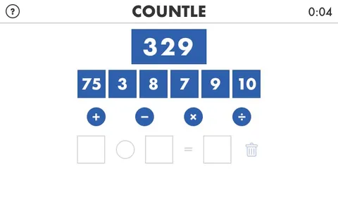 'Countle' game in progress