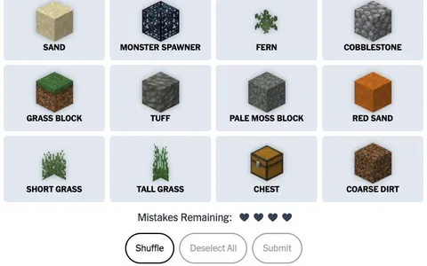 'Craft Connections' game in progress