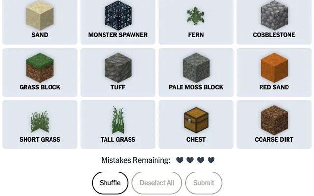 'Craft Connections' game in progress