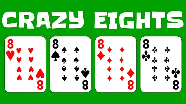 Crazy Eights official game page captured in a desktop browser