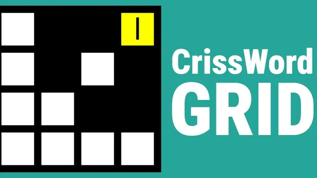 CrissWord GRID official game page captured in a desktop browser