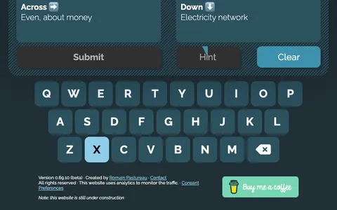 'Crosslink' game in progress