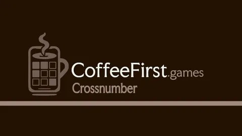 Crossnumber official game page captured in a desktop browser