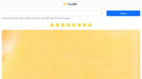 Curdle official game page captured in a desktop browser