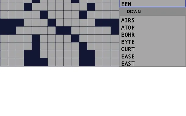 'Daily Fill-Ins' game in progress