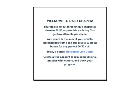'Daily Shapes' game in progress