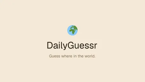 dailyguessr.app official game page captured in a desktop browser