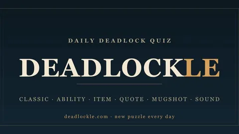 Deadlockle official game page captured in a desktop browser