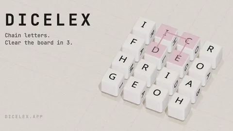 Dicelex official game page captured in a desktop browser