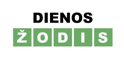 Dienos žodis official game page captured in a desktop browser