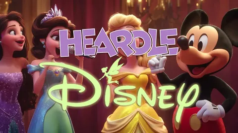 Disney Heardle official game page captured in a desktop browser