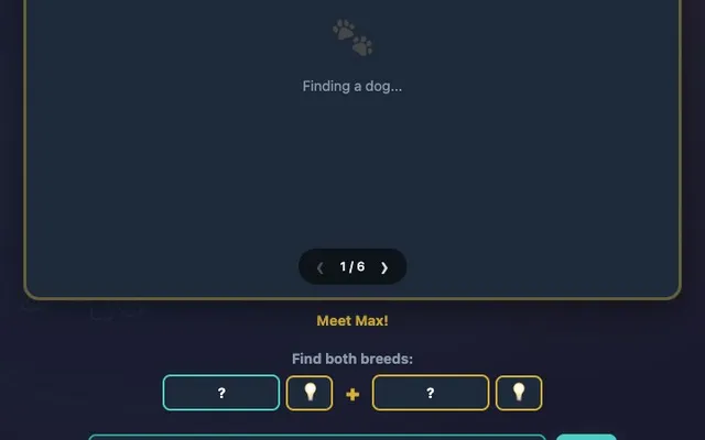 'DOGDLE' game in progress