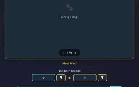'DOGDLE' game in progress