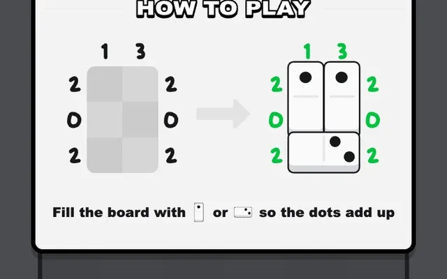 'Domino Fit' game in progress