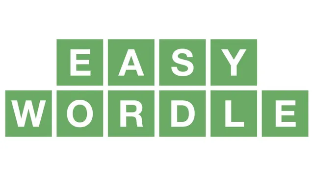 Easy Wordle official game page captured in a desktop browser