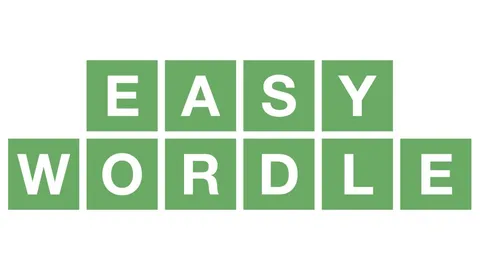 Easy Wordle official game page captured in a desktop browser
