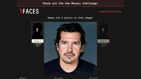 faces official game page captured in a desktop browser