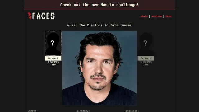 faces official game page captured in a desktop browser