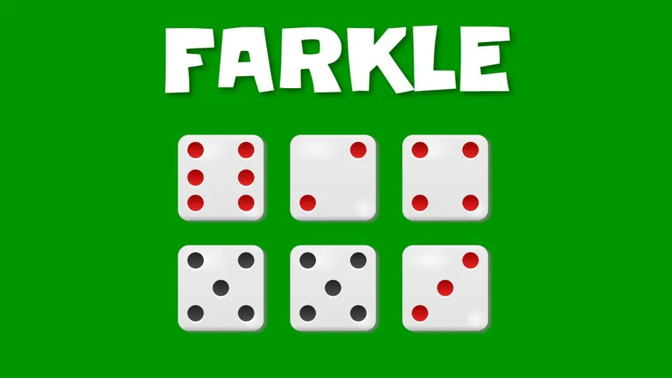 Farkle official game page captured in a desktop browser