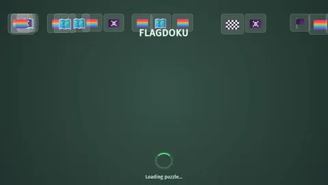 Flagdoku official game page captured in a desktop browser