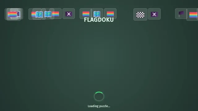 Flagdoku official game page captured in a desktop browser