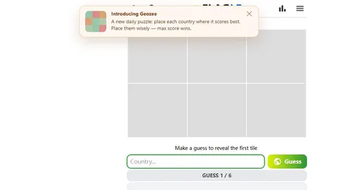 Flagle official game page captured in a desktop browser