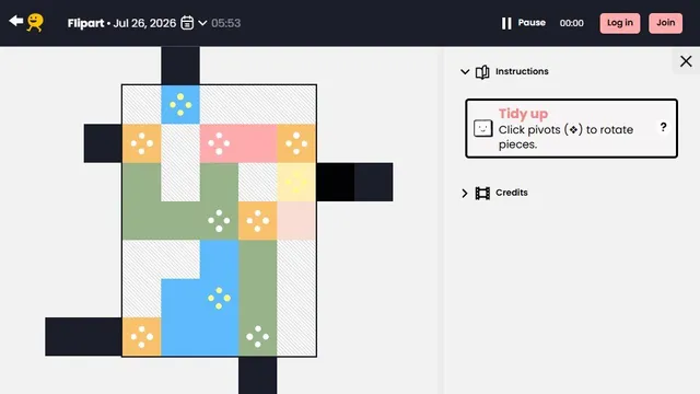 'Flipart' game in progress
