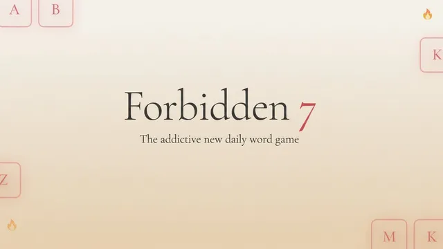 Forbidden 7 official game page captured in a desktop browser