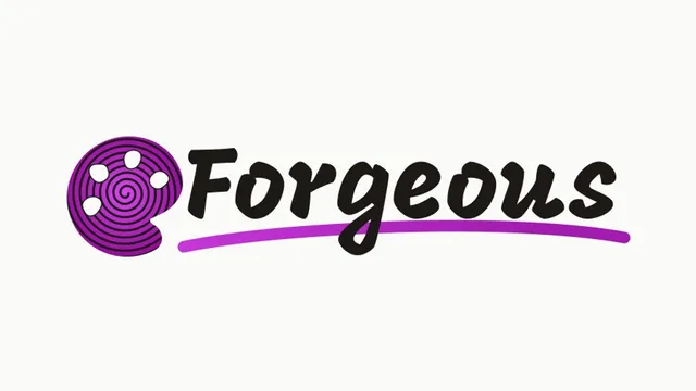 Forgeous official game page captured in a desktop browser