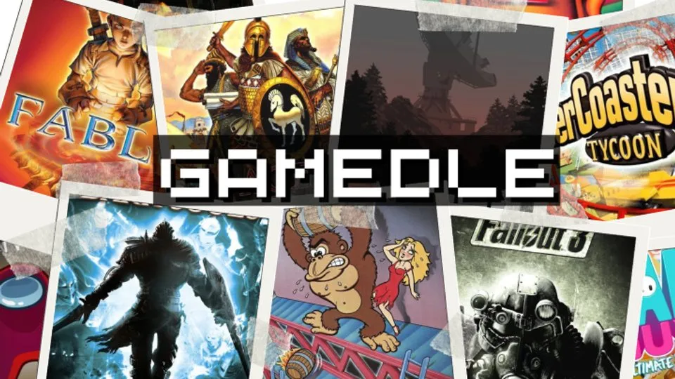 Gamedle Classic official game page captured in a desktop browser