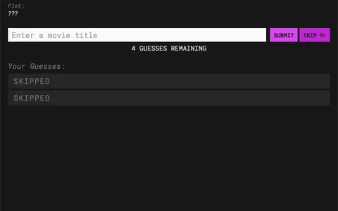'Gaps' game in progress