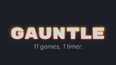 Gauntle official game page captured in a desktop browser